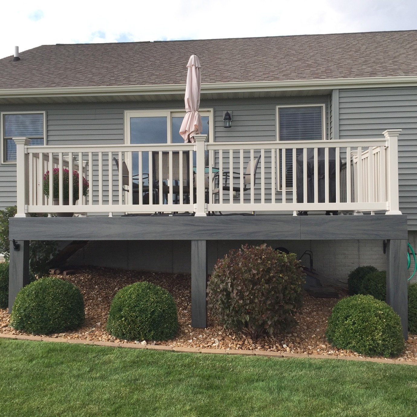 Durables 3 1/2' High Harrington Vinyl Railing (Tan) Vinyl Railing Styles