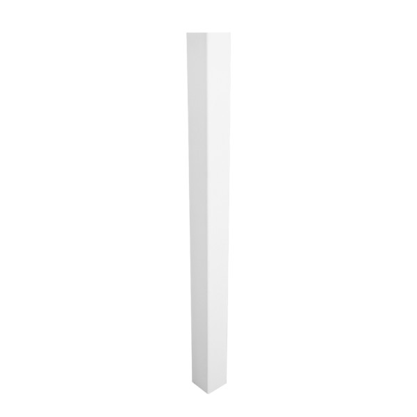Durables 4" Sq. Blank Post (White) - LWPT-BLANK-4x72
