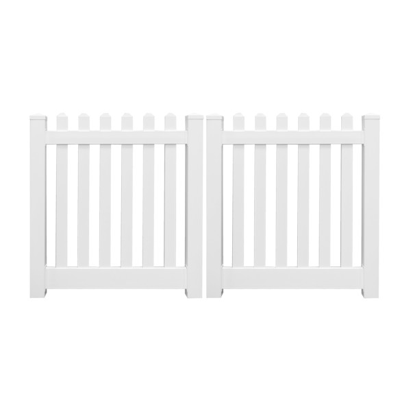 Durables 5' x 72" Burton Double Gate (White)