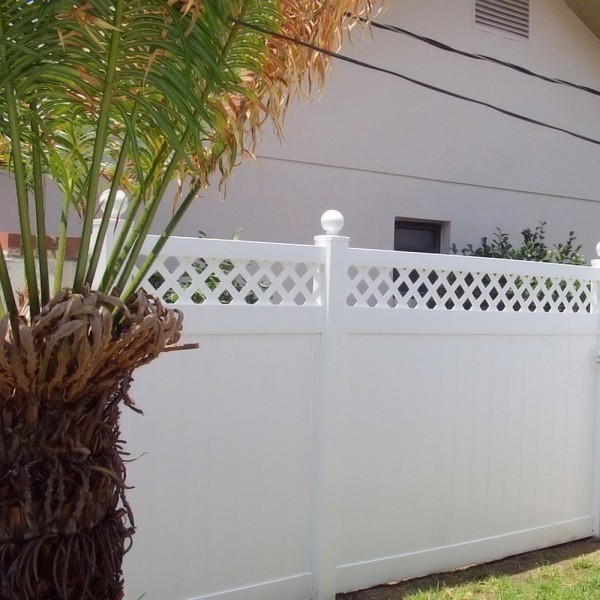 Durables 5' High Canterbury Vinyl Privacy Fence (White)