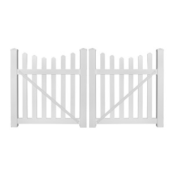 Durables 3' x 36" Darlington Double Gate (White)