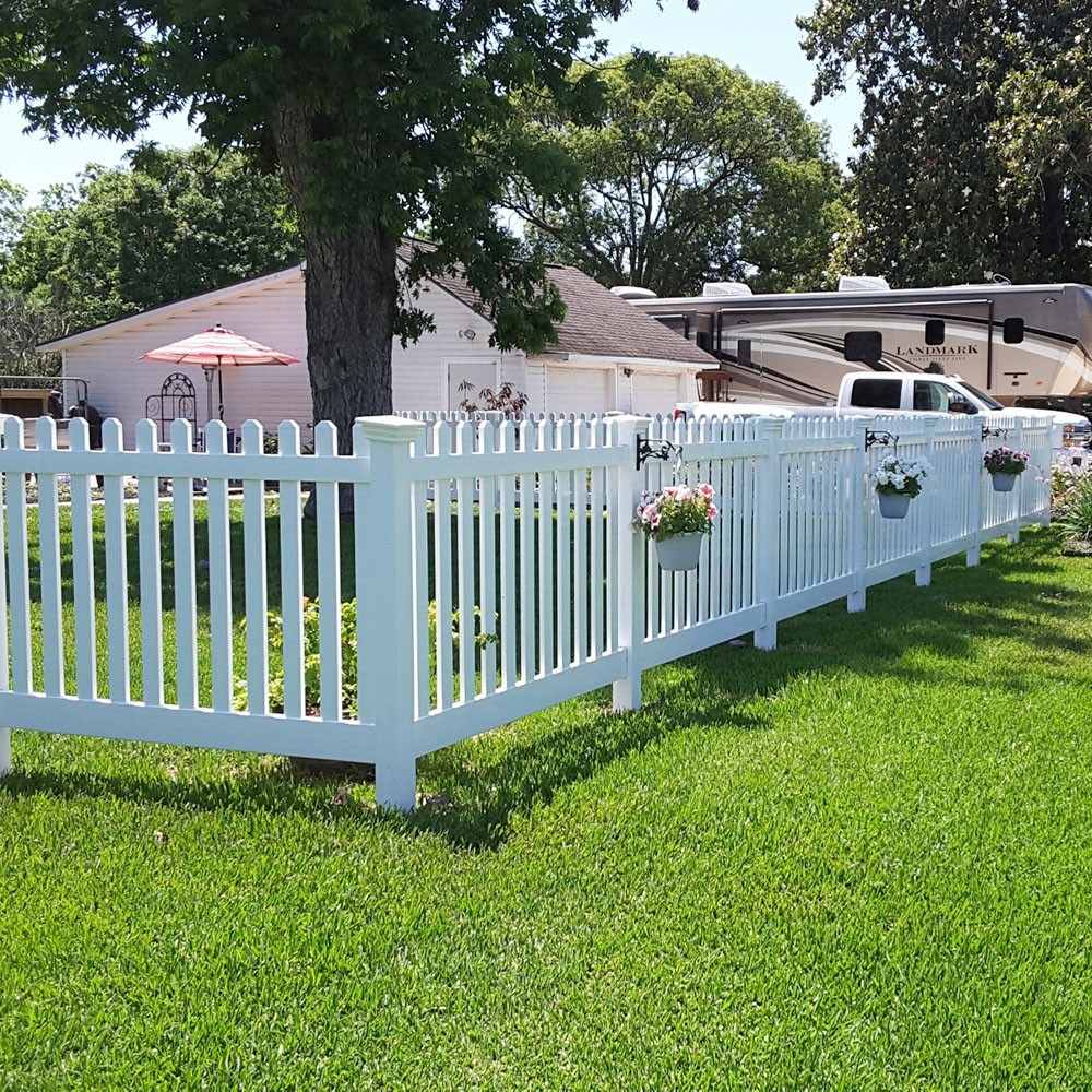 Durables 4' High Burton Picket Fence (White)