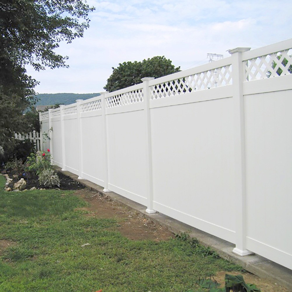 Durables 6' High Canterbury Privacy Fence (White) Canterbury Privacy Fence Vinyl Fence