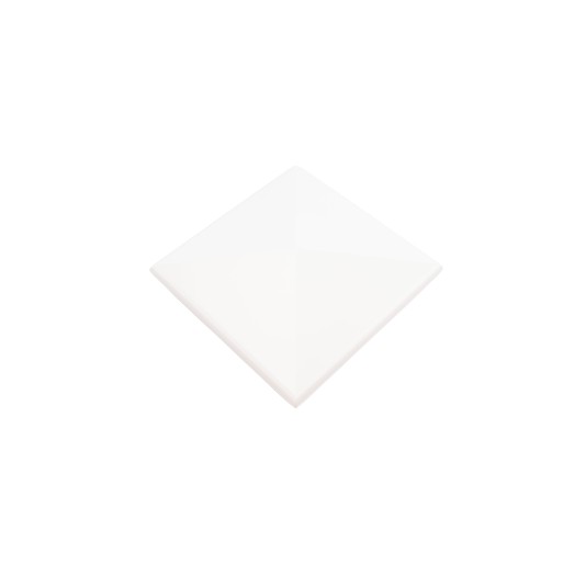Durables 5" x 5" Square External Neptune Vinyl Post Cap for Vinyl Fence Posts (White)