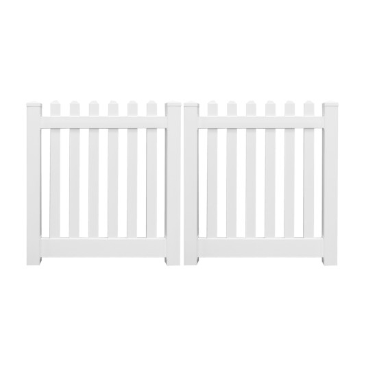 Durables 5' x 60" Burton Double Gate (White)