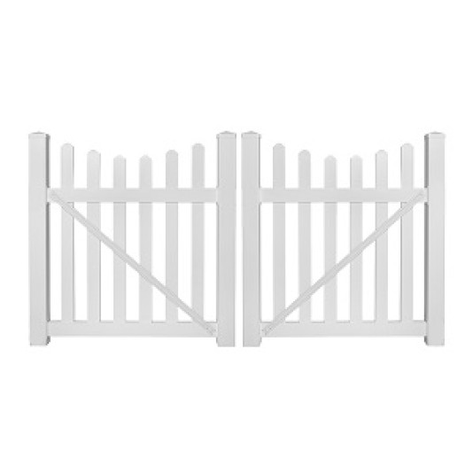 Durables 3' x 36" Darlington Double Gate (White)