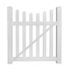 Durables 4' High Darlington Vinyl Picket Fence (White)