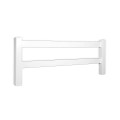 Durables 2-Rail Vinyl Ranch Rail Horse Fence with 5' Posts (White) - Priced Per Foot