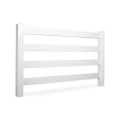 Durables 4-Rail Vinyl Ranch Rail Horse Fence with 7.5' Posts (White) - Priced Per Foot