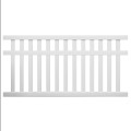 Durables 5' x 8' Waldston Vinyl Pool Fence Section w/ Aluminum Insert in Bottom Rail (Tan) - PTPO-3-5X8