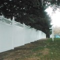 Durables 8' High Canterbury Privacy Fence (White)