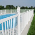 Durables 5' High Gillingham Pool Fence (Tan) - White Shown As Example