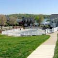 Durables 5' High Gillingham Pool Fence (Tan) - White Shown As Example