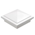Durables 4" Sq. Haven Post Cap (White) - AWCP-HAVEN-4