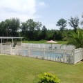 Durables 5' High Waldston Pool Fence (Tan) - White Shown As Example
