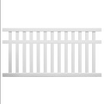 Durables 5' High Waldston Vinyl Pool Fence (White)