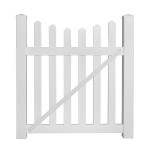 Durables 5' High Darlington Vinyl Picket Fence (White)