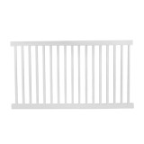 Durables 5' x 8' Gillingham Vinyl Pool Fence Section With Aluminum Insert in Bottom Rail (Tan) 