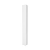 Durables 4" x 4" Square x 84" High Vinyl Fence Post For 4' Vinyl Fence (White) - End Post