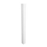 Durables 4" x 4" Square x 84" High Vinyl Fence Post For 4' Vinyl Fence (White) - Blank Post
