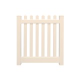 Durables 5' x 72" Burton Vinyl Picket Fence Single Gate With Hardware (Tan) 