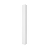 Durables 5" x 5" Square x 108" High Vinyl Gate Post For 6' Vinyl Fence (White) - Blank Post