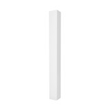 Durables 4" x 4" Square x 48" High Vinyl Railing Post For 3' and 3 1/2' Vinyl Railing (White) - Blank Post