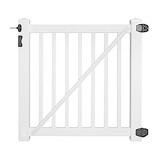 Durables 5' x 36" Gillingham Vinyl Pool Fence Single Gate With Hardware (White) 