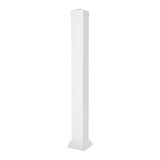 Durables 4" x 4" Square x 54" High Vinyl Railing Post Kit For 3 1/2' Vinyl Railing (White) 