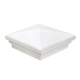 Durables 4" x 4" Sq. Neptune Vinyl Post Cap For Vinyl Fence Posts (Tan)