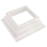 Durables 4" X 4" Sq. Two Piece Federation Vinyl Post Skirt For Vinyl Fence Posts (Tan)