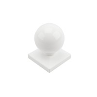 Durables 3 1/2' High Kirklees Vinyl Railing With Round Black Aluminum Spindles (White)
