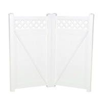 Durables 7' High Canterbury Vinyl Privacy Fence (White)