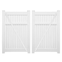 Durables 5' High Milton Vinyl Semi-Privacy Fence (White)
