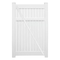 Durables 5' High Milton Vinyl Semi-Privacy Fence (White)