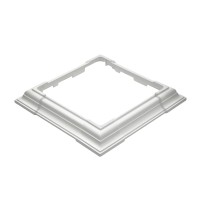 Durables 3 1/2' High Kirklees Vinyl Railing With Round Black Aluminum Spindles (White)