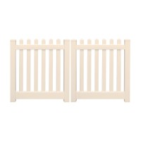 Durables 3' High Burton Vinyl Picket Fence (Tan)