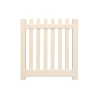 Durables 3' High Burton Vinyl Picket Fence (Tan)