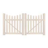 Durables 5' High Darlington Vinyl Picket Fence (Tan)