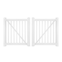 Durables 5' High Gillingham Vinyl Pool Fence (White)