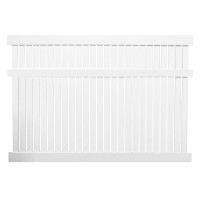 Durables 5' High Milton Vinyl Semi-Privacy Fence (White)