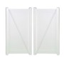 Durables 4' x 77" Ashforth Vinyl Fence Double Gate With Hardware (White) 