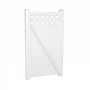 Durables 7' x 68.5" Canterbury Vinyl Privacy Fence Single Gate With Hardware (White) 