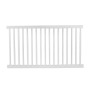 Durables 5' x 6' Gillingham Vinyl Pool Fence Section With Aluminum Insert in Bottom Rail (White) 