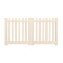 Durables 4' x 120" Burton Vinyl Picket Fence Double Gate With Hardware (Tan) 