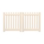 Durables 3' x 120" Burton Vinyl Picket Fence Double Gate With Hardware (Tan) 