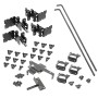 Durables Stainless Steel Powder-Coated Gate Hardware For Horse Fence - Double Gate Kit