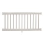 Durables 3' x 4' Harrington Vinyl Railing Straight Section With Top Rail Aluminum Insert (Tan) 