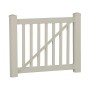 Durables 3' x 5' Waltham Vinyl Railing Single Gate With Hardware (Tan) 