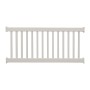 Durables 3' x 4' Waltham Vinyl Railing Straight Section With Top Rail Aluminum Insert (Tan) 